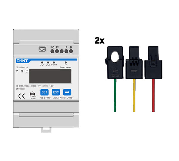 SUNGROW Smart meter DTSU666-20 with 2 CT sets 100A